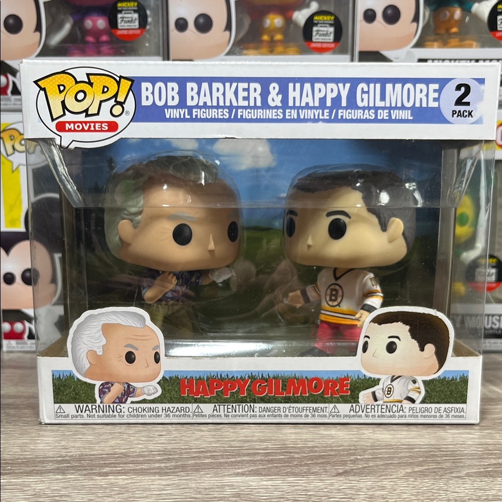 Funko Pop! Bob Barker & Happy Gilmore Figures - Multicolor